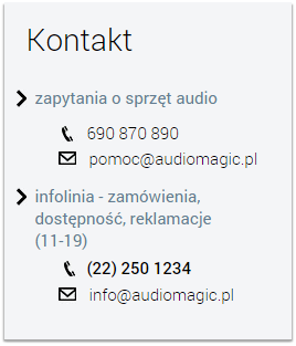 Audiomagic.pl - kontakt