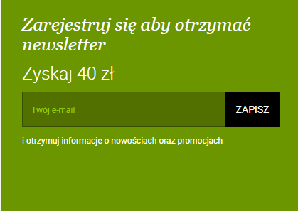 eObuwie.pl_- subskrypcja newslettera