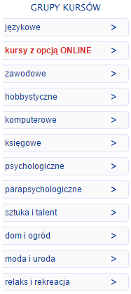 ESKK.pl - kategorie kursów