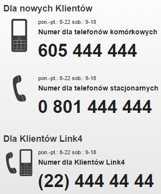 Link4.pl - telefon