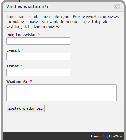 molly.pl - formularz kontaktowy