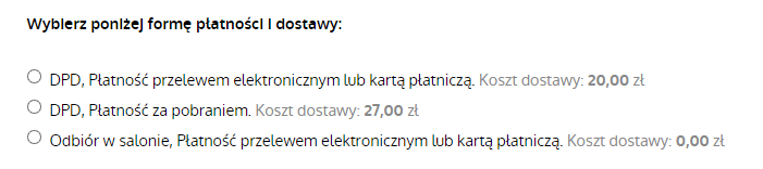Monnari.pl - koszty dostawy