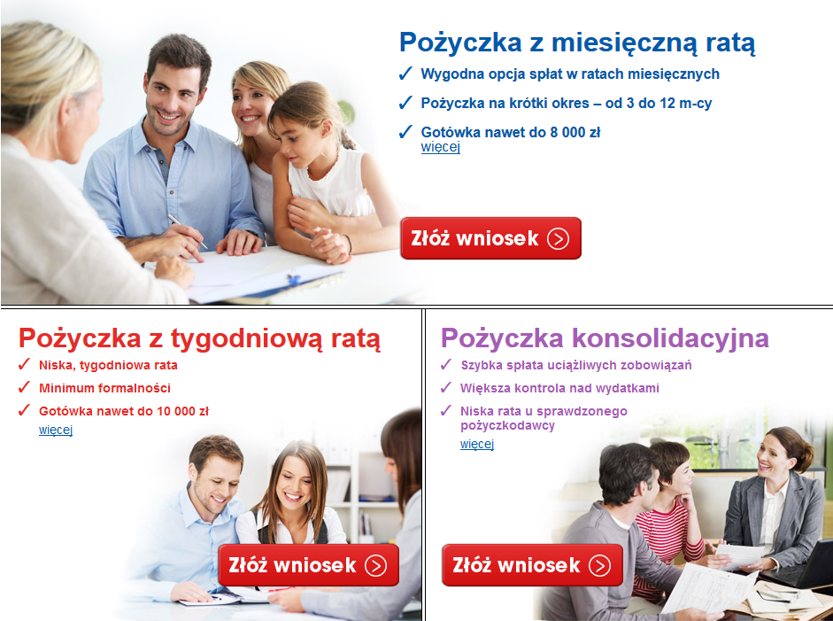 Provident.pl - wybór produktów