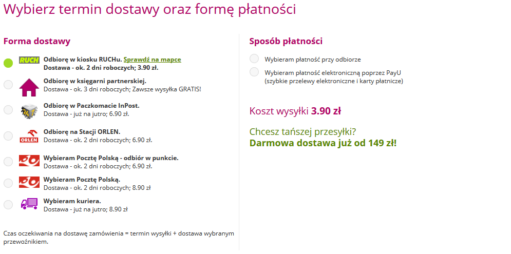 ravelo.pl - składanie zamówienia część 2