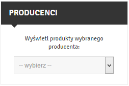 Swiatdoznan.pl - wyszukiwanie według producenta