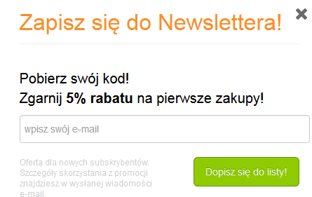 toma24.pl - 5% rabatu za zapisanie się do newslettera