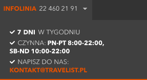 Travelist.pl - infolinia